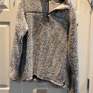 Women's Gray Sherpa Jacket
